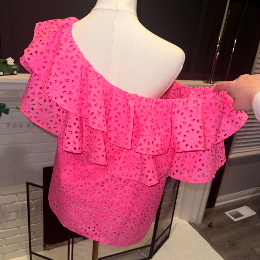 Lilly Pulitzer Ruffle Top - Picture 3 of 7